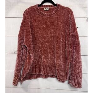 Show Me Your Mumu Oversized Size SM Jesse Sweater Mauve Chenille